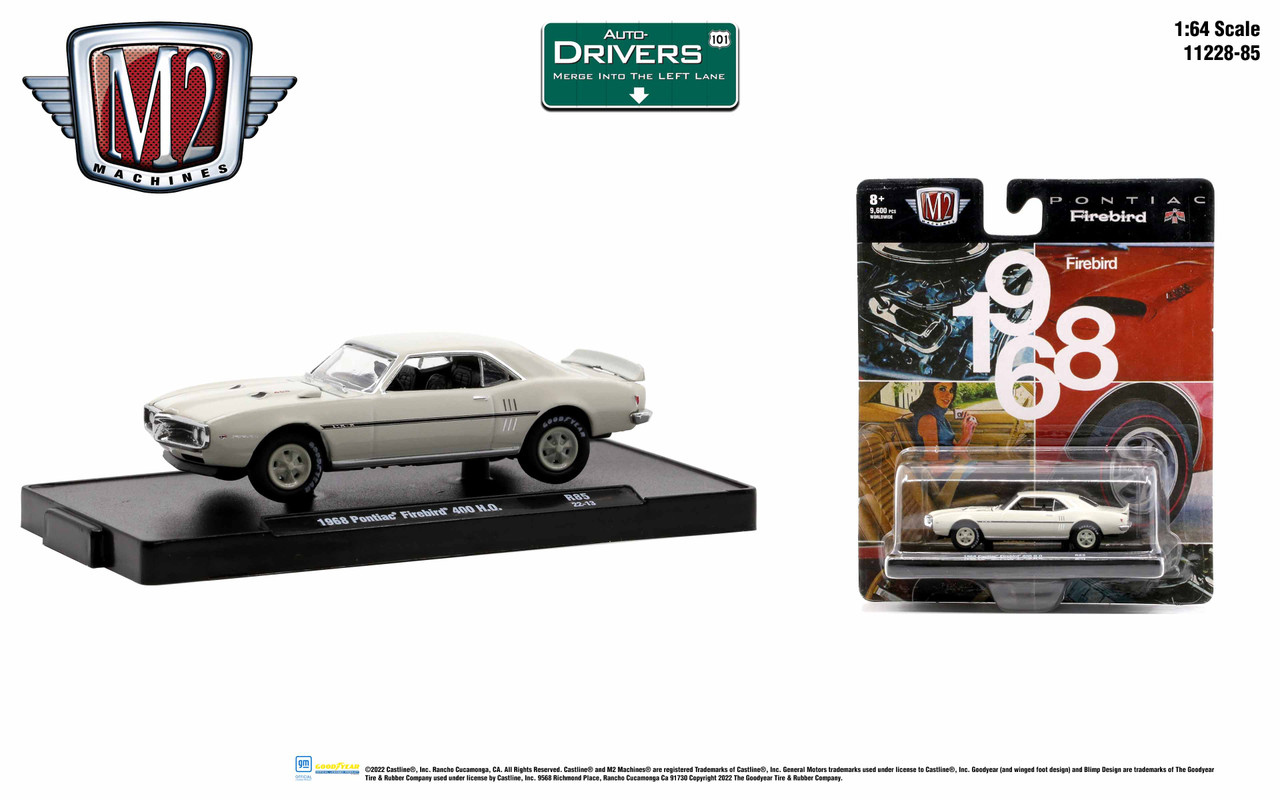 M2 Machines Auto-Drivers 1:64 R85 1968 Pontiac Firebird 400